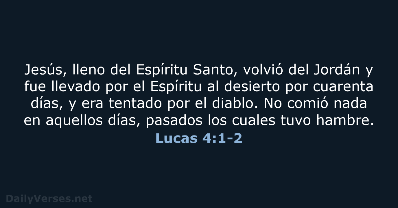 Lucas 4:1-2 - RVR95