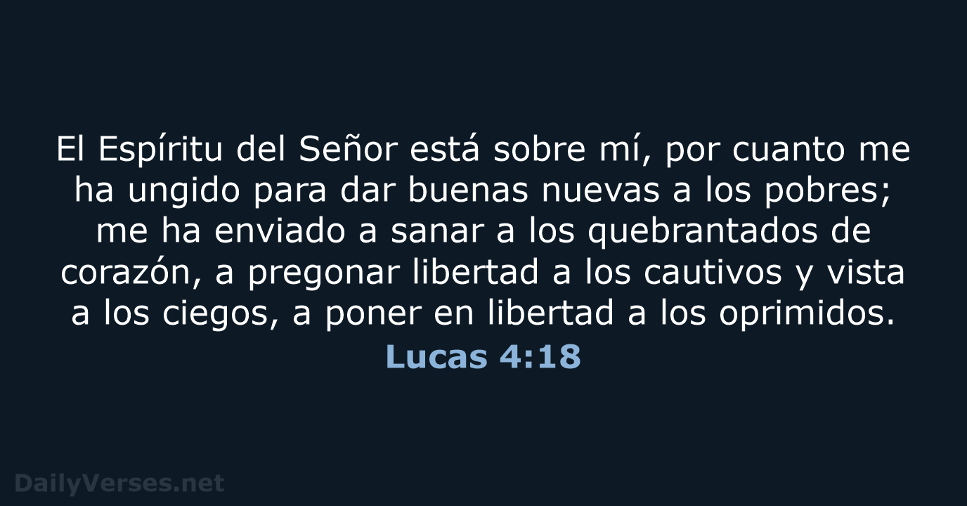 Lucas 4:18 - RVR95