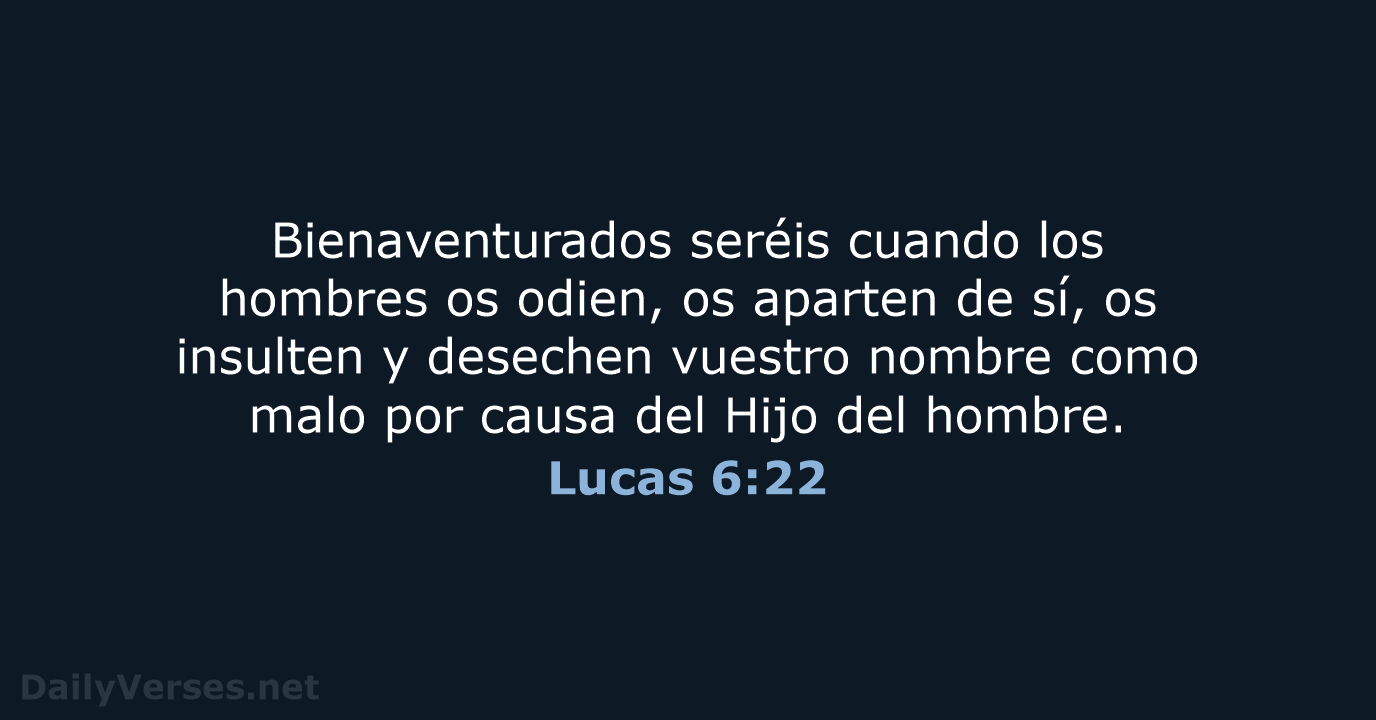 Lucas 6:22 - RVR95