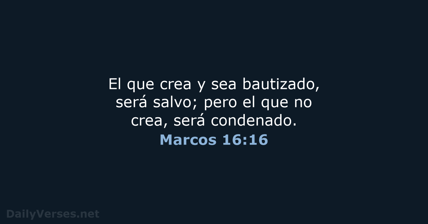 Marcos 16:16 - RVR95