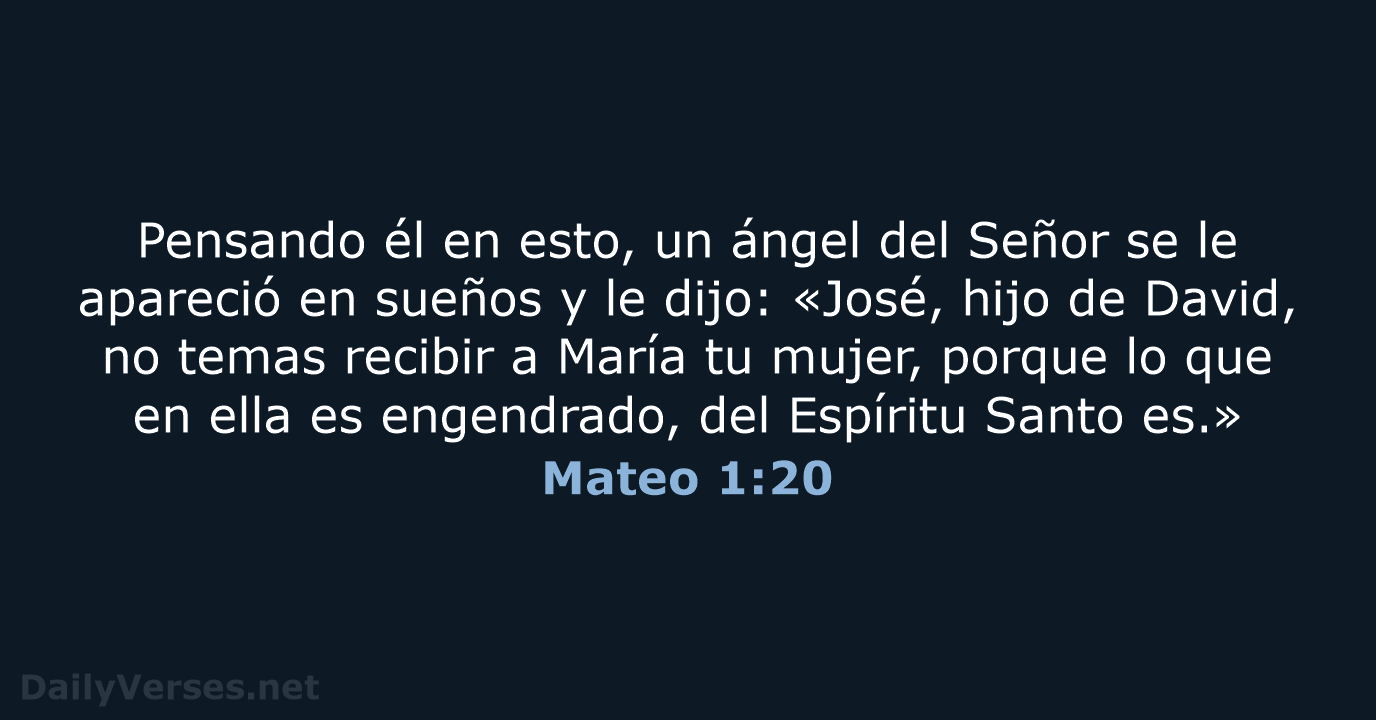 Mateo 1:20 - RVR95