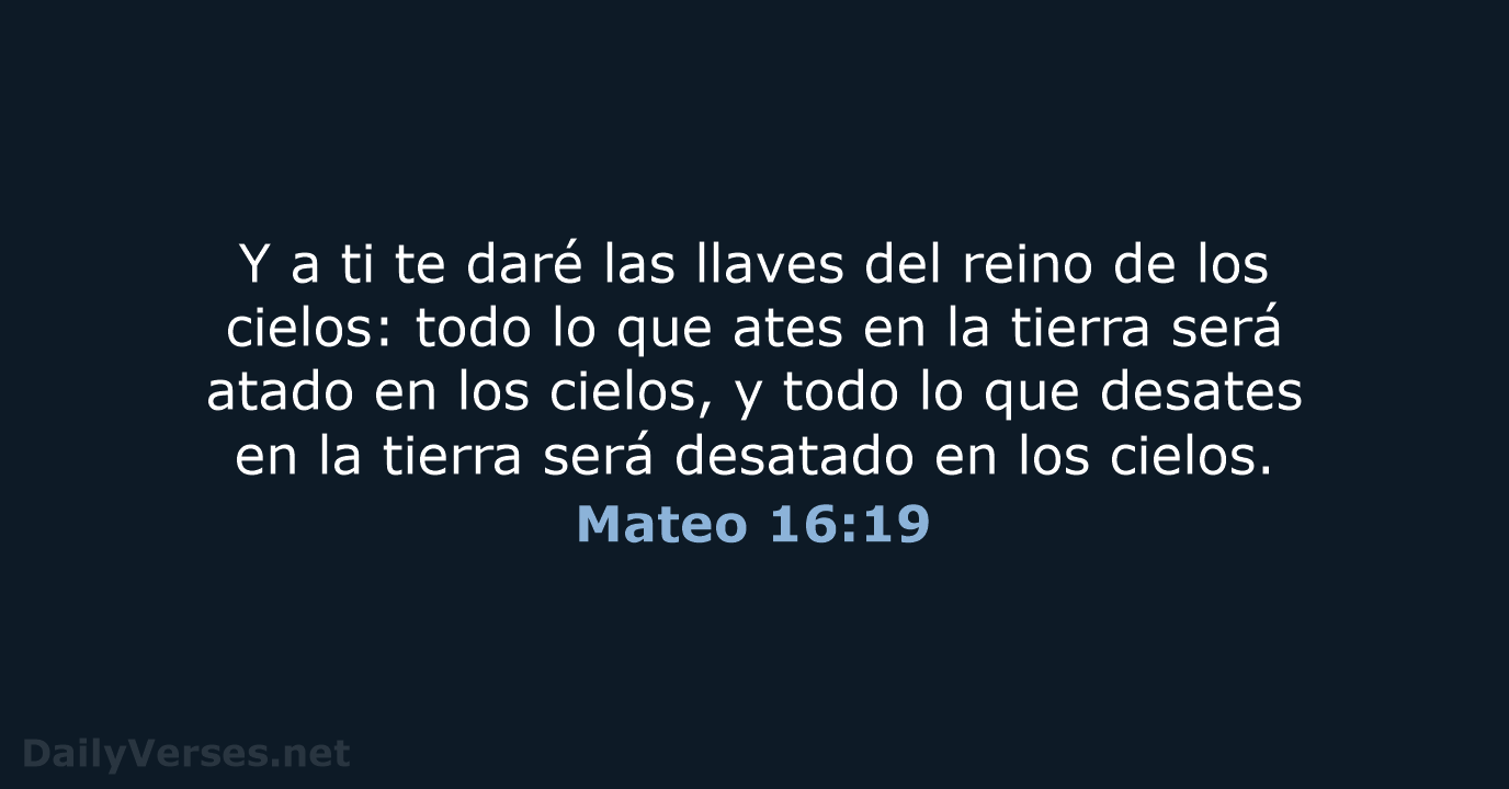 Mateo 16:19 - RVR95