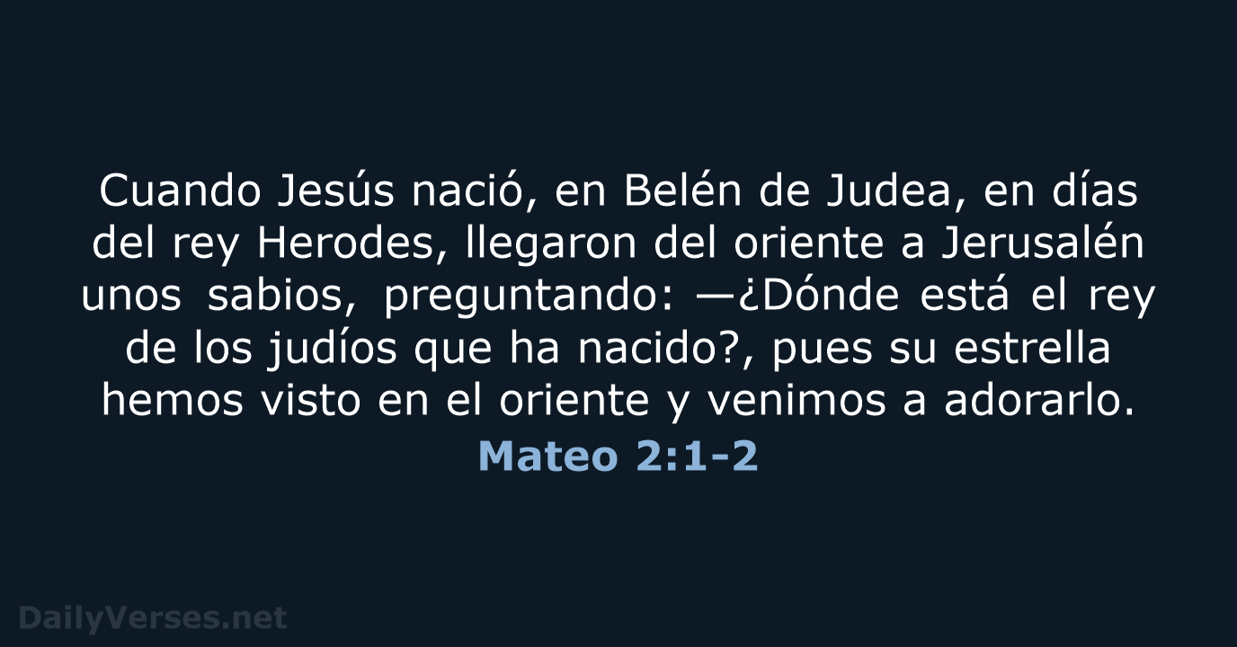 Mateo 2:1-2 - RVR95