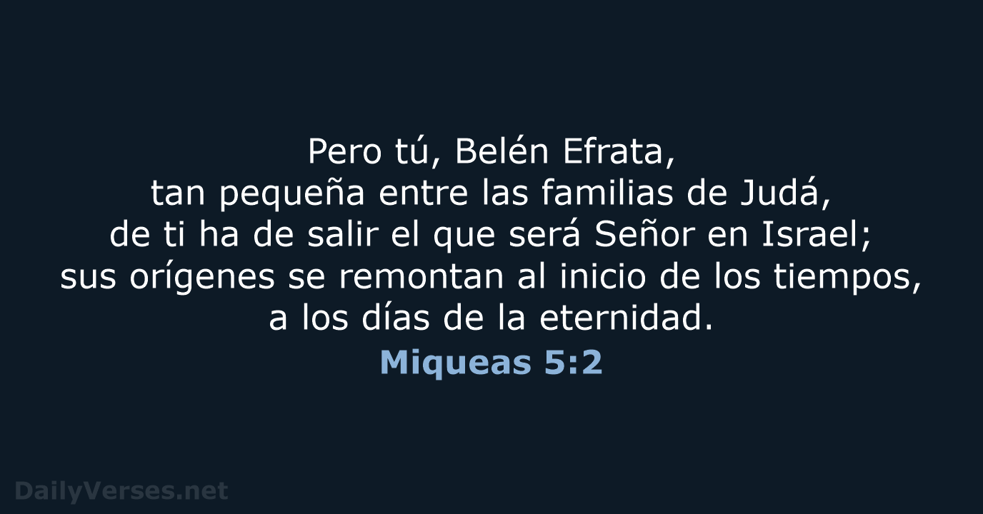 Miqueas 5:2 - RVR95