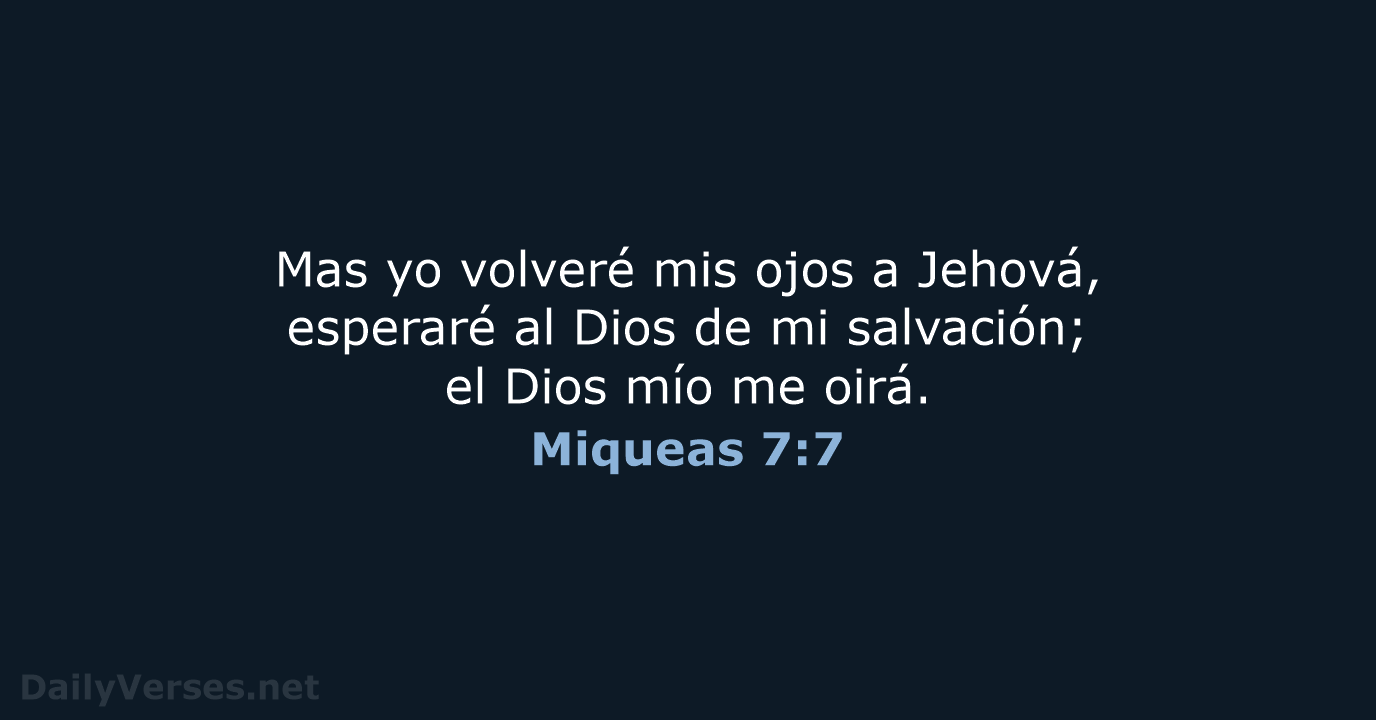 Miqueas 7:7 - RVR95