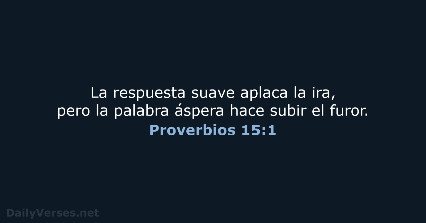 Proverbios 15:1 - RVR95