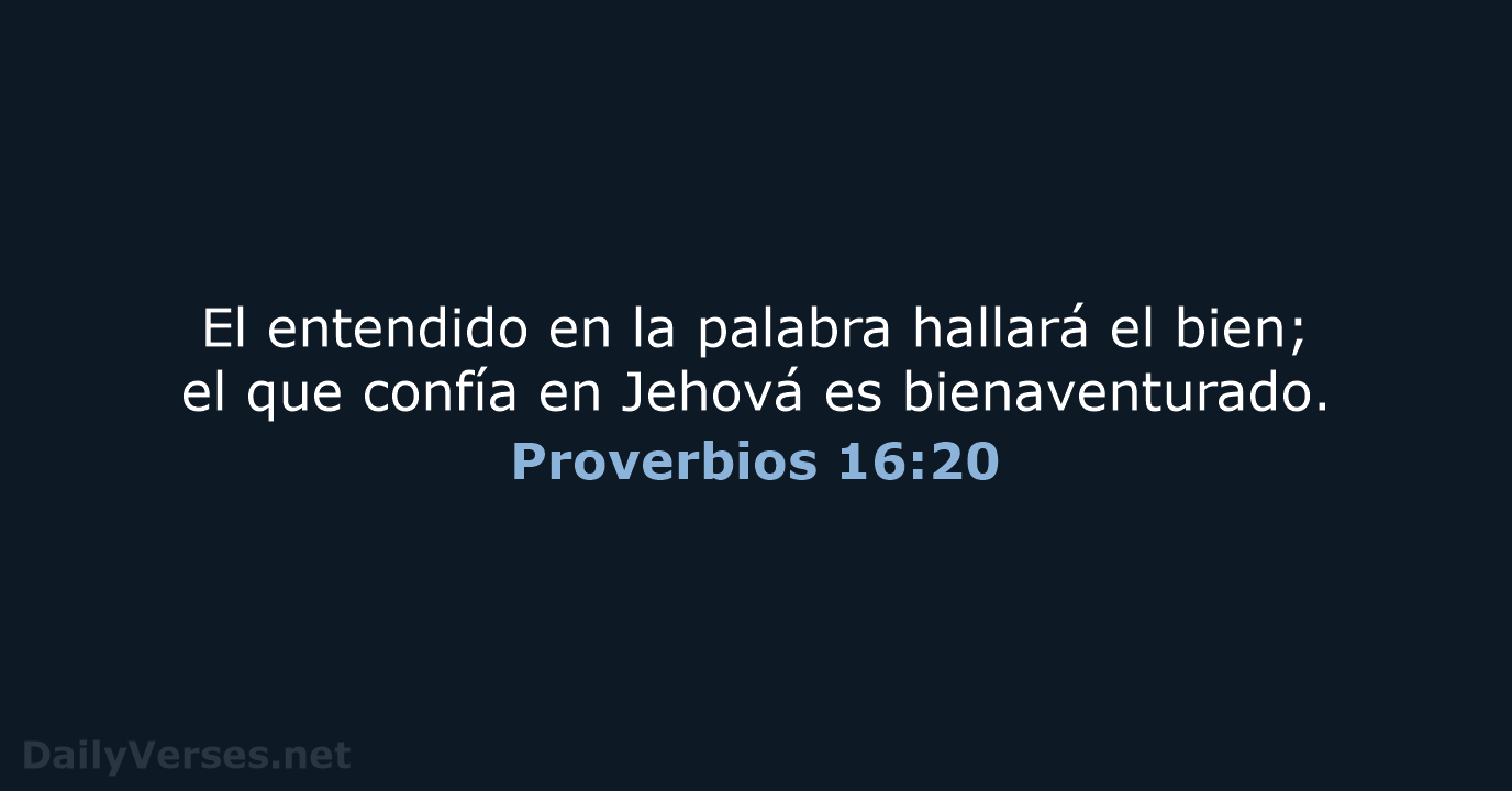 Proverbios 16:20 - RVR95