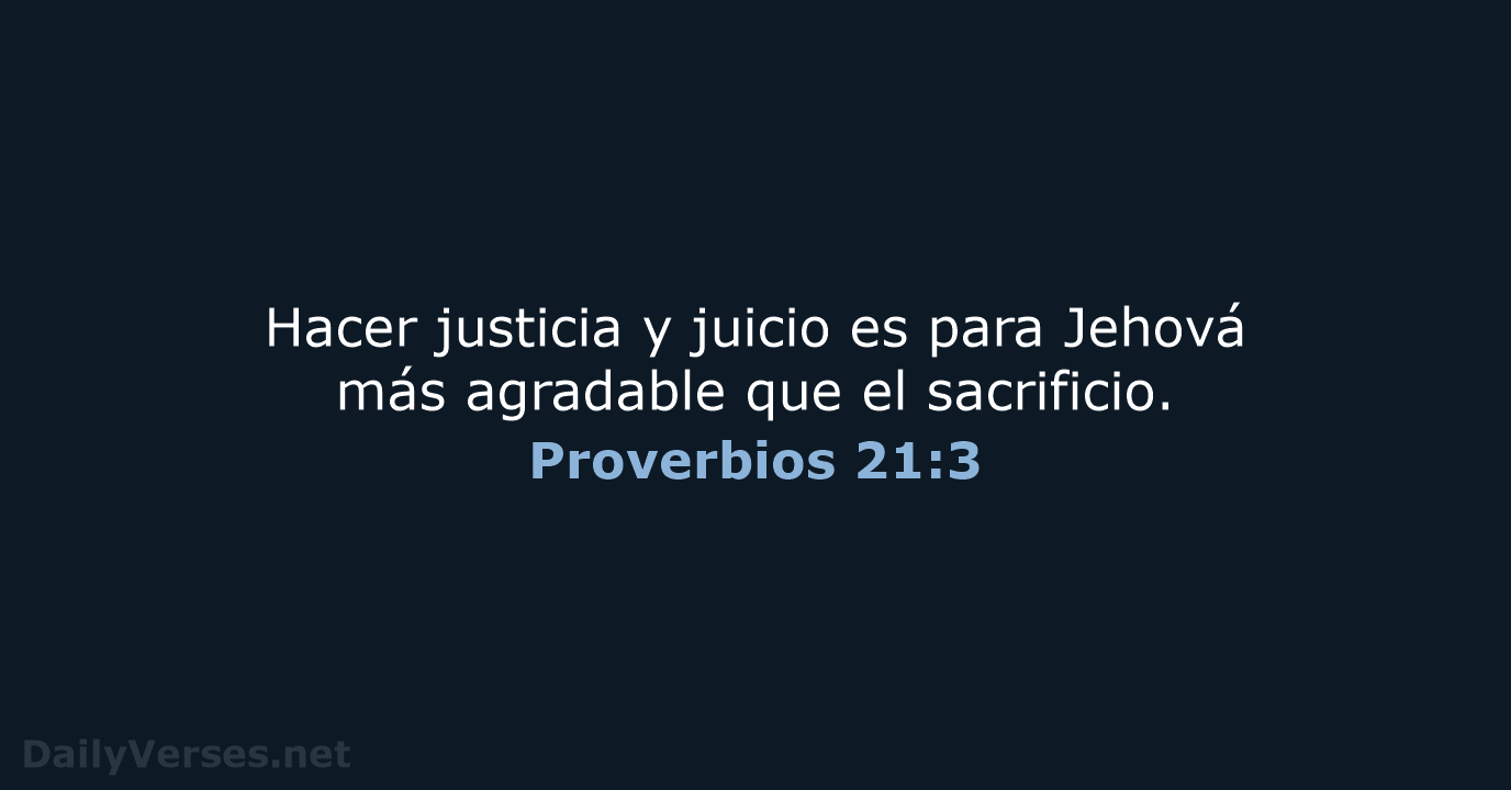 Proverbios 21:3 - RVR95