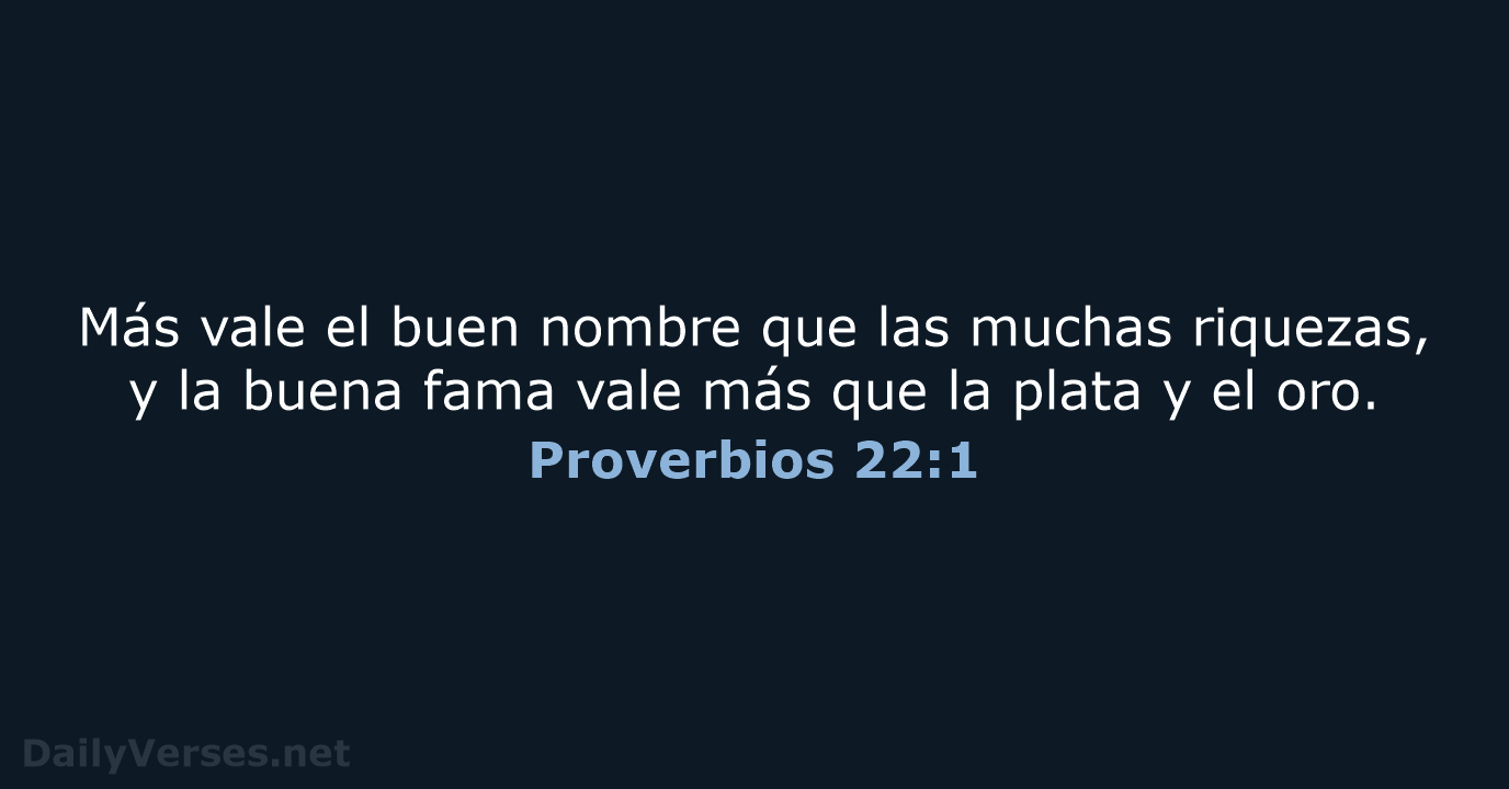 Proverbios 22:1 - RVR95