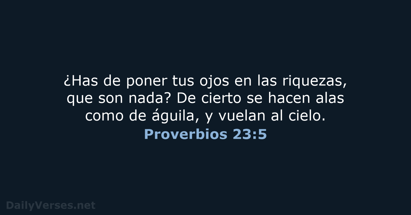 Proverbios 23:5 - RVR95