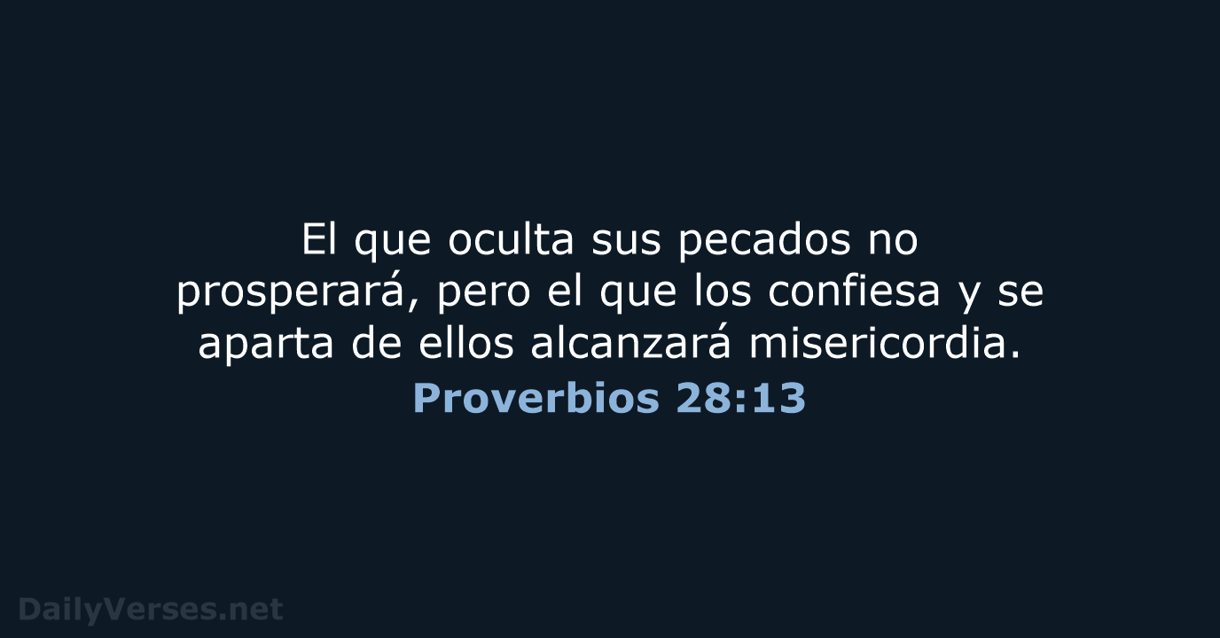 Proverbios 28:13 - RVR95