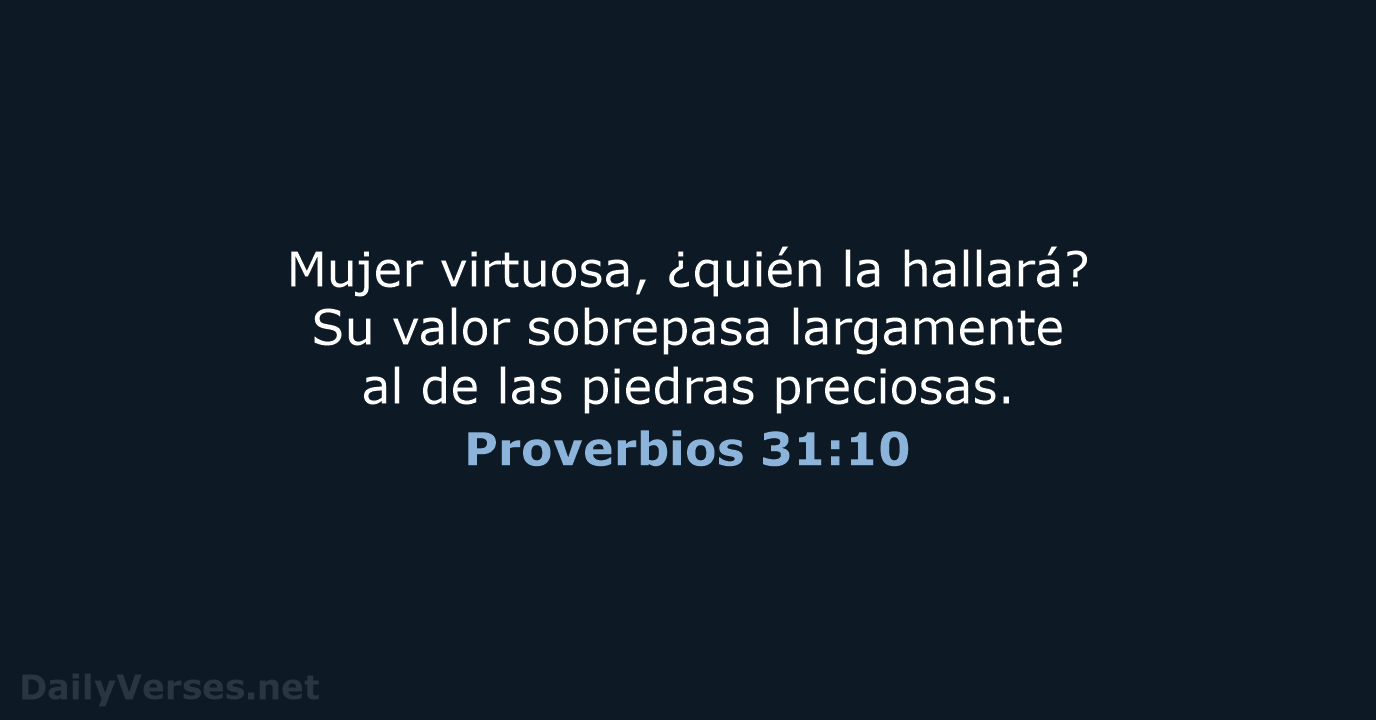 Proverbios 31:10 - RVR95