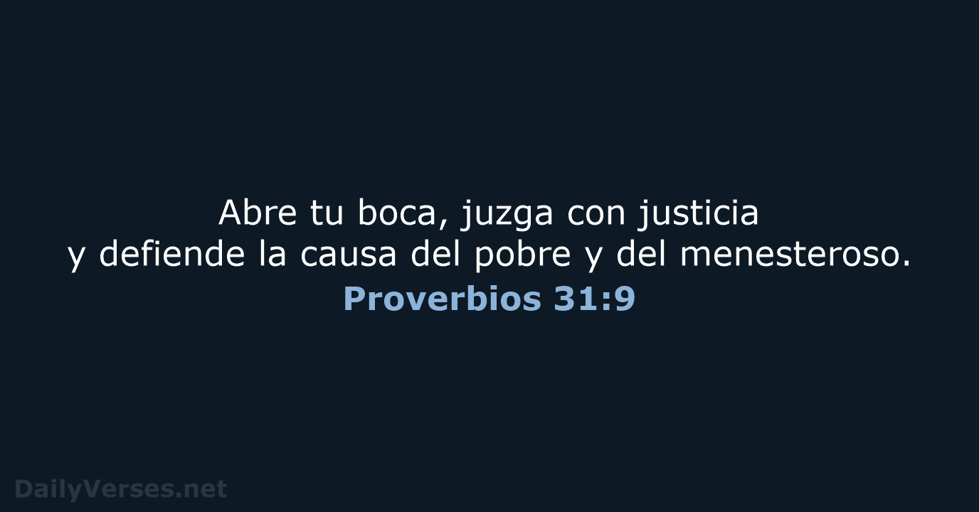 Proverbios 31:9 - RVR95