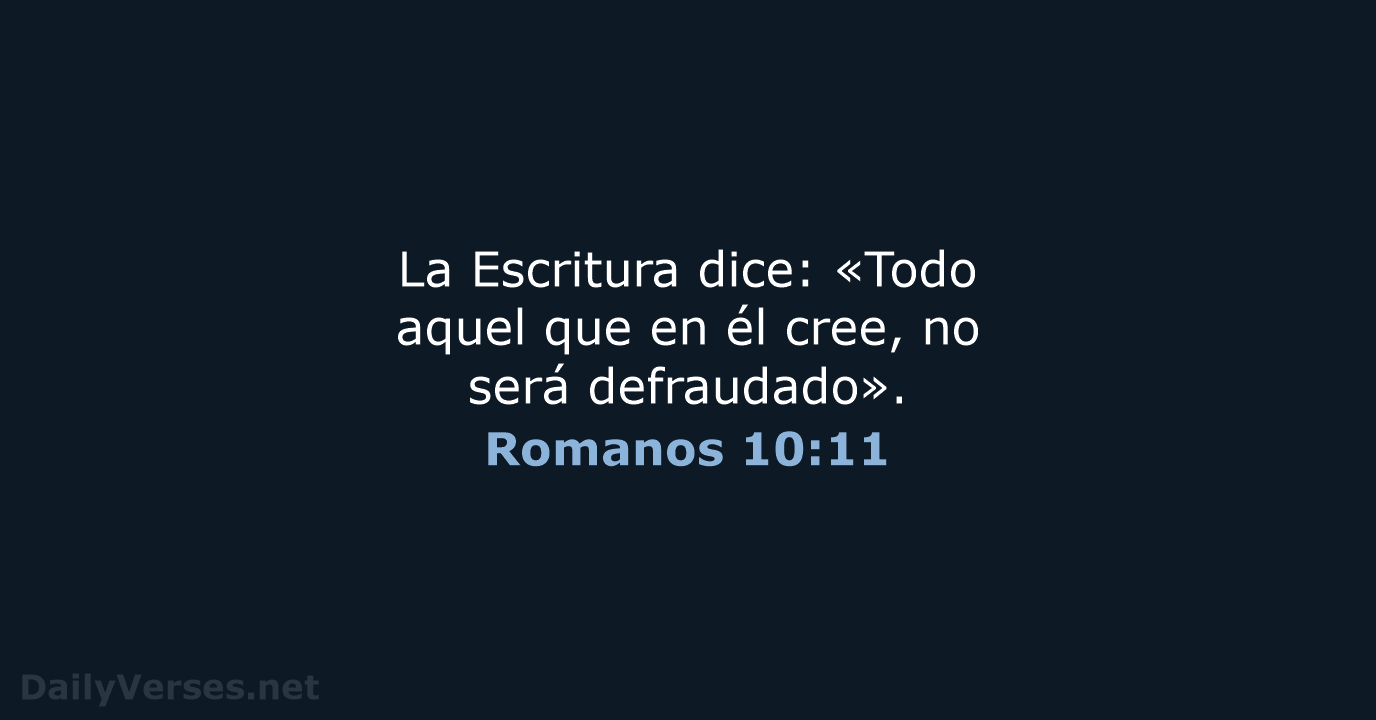 Romanos 10:11 - RVR95