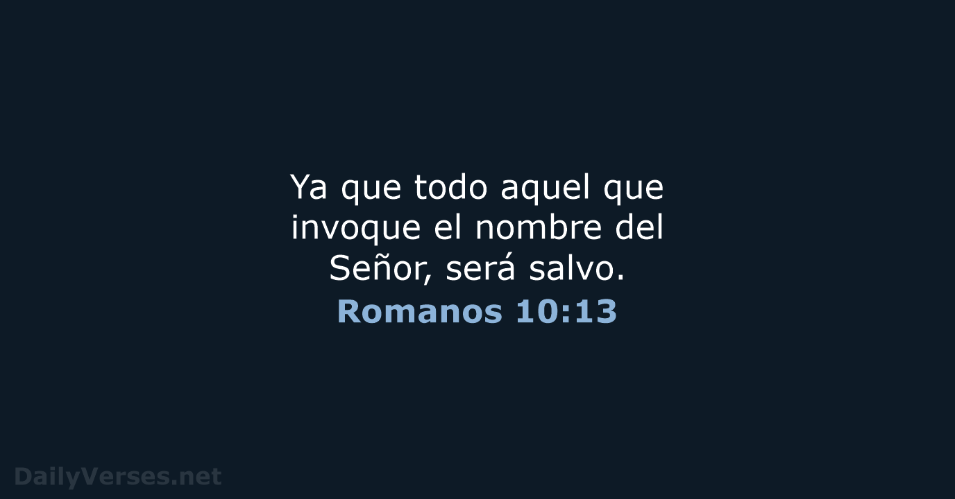 Romanos 10:13 - RVR95