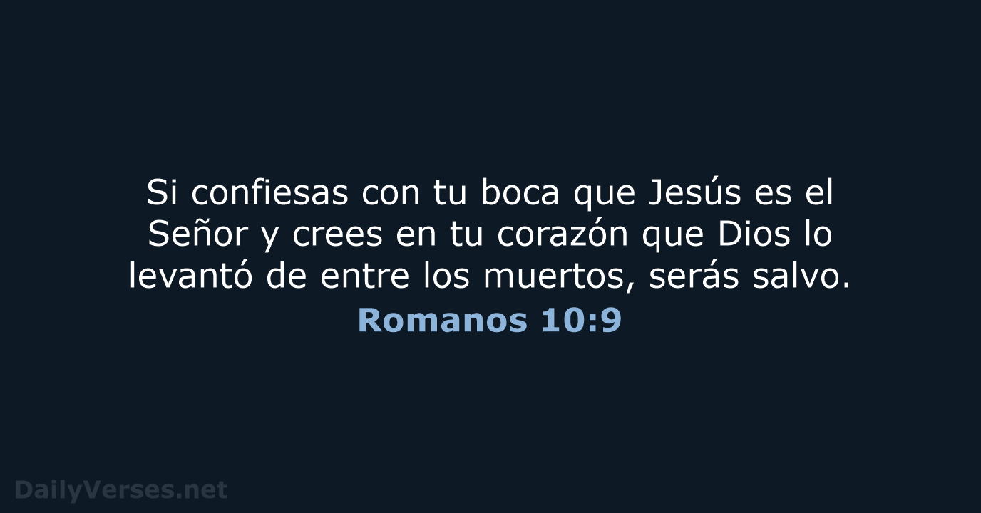 Romanos 10:9 - RVR95