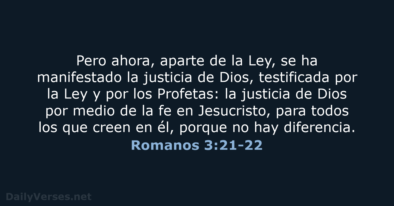 Romanos 3:21-22 - RVR95