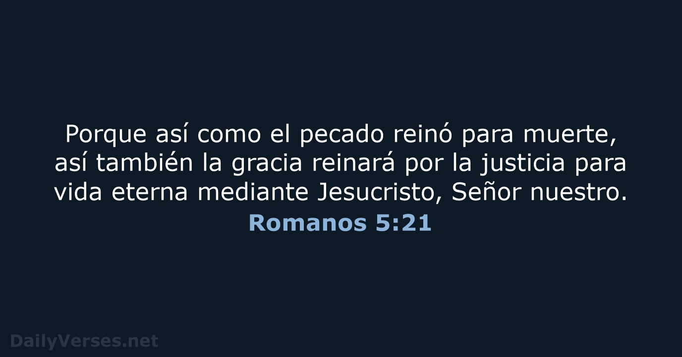 Romanos 5:21 - RVR95