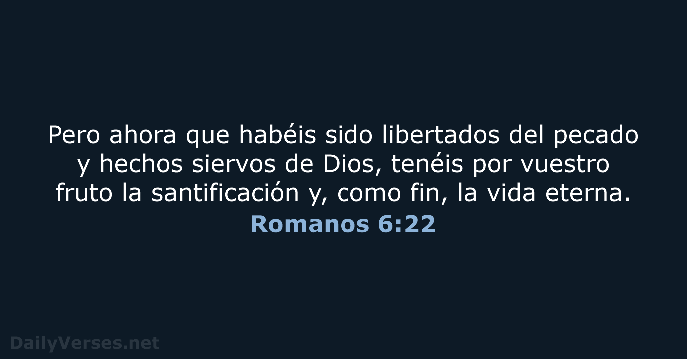 Romanos 6:22 - RVR95