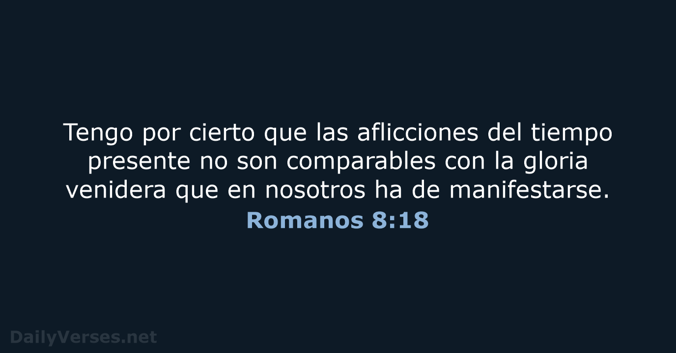 Romanos 8:18 - RVR95