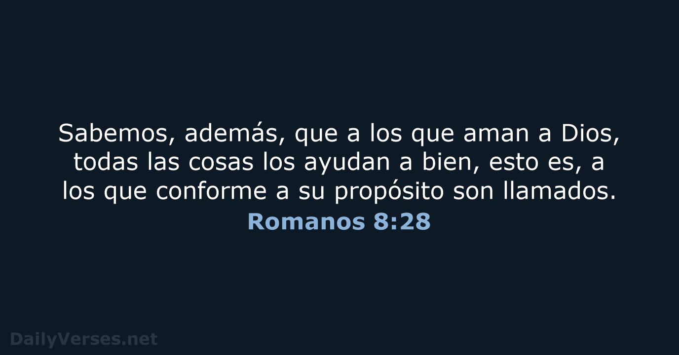Romanos 8:28 - RVR95