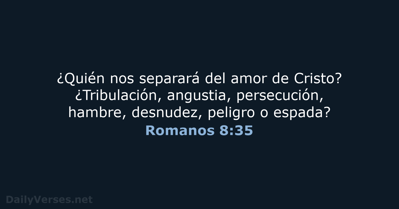 Romanos 8:35 - RVR95