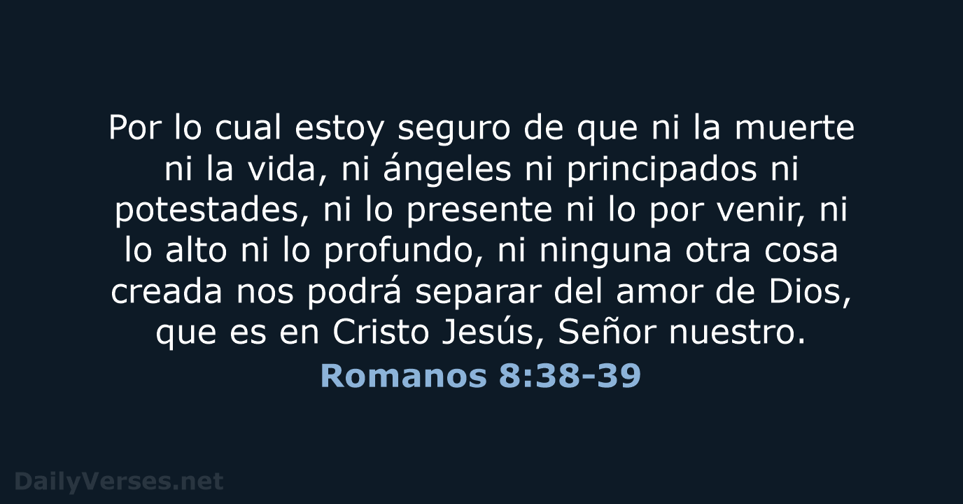 Romanos 8:38-39 - RVR95