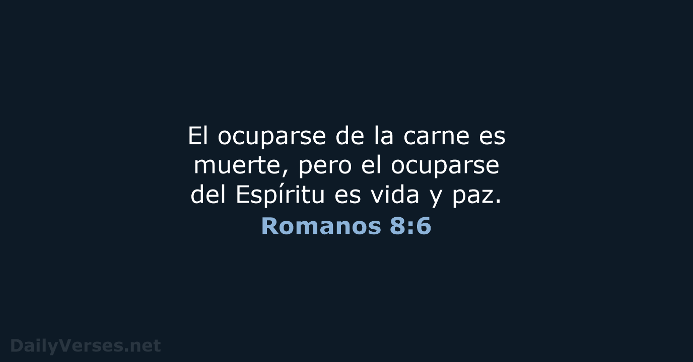 Romanos 8:6 - RVR95