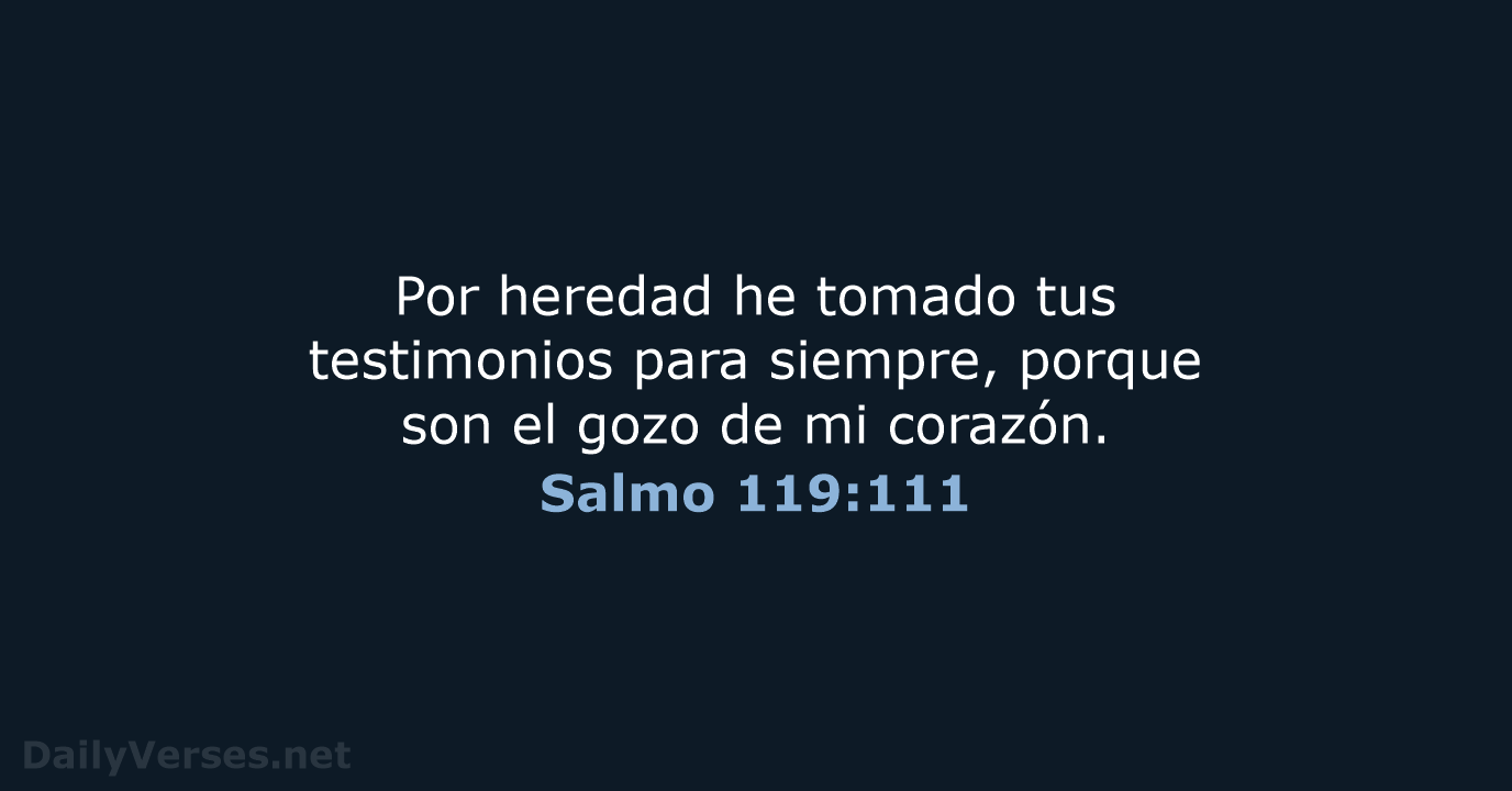 Salmo 119:111 - RVR95