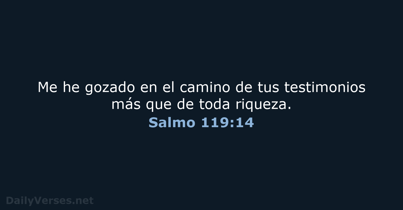 Salmo 119:14 - RVR95