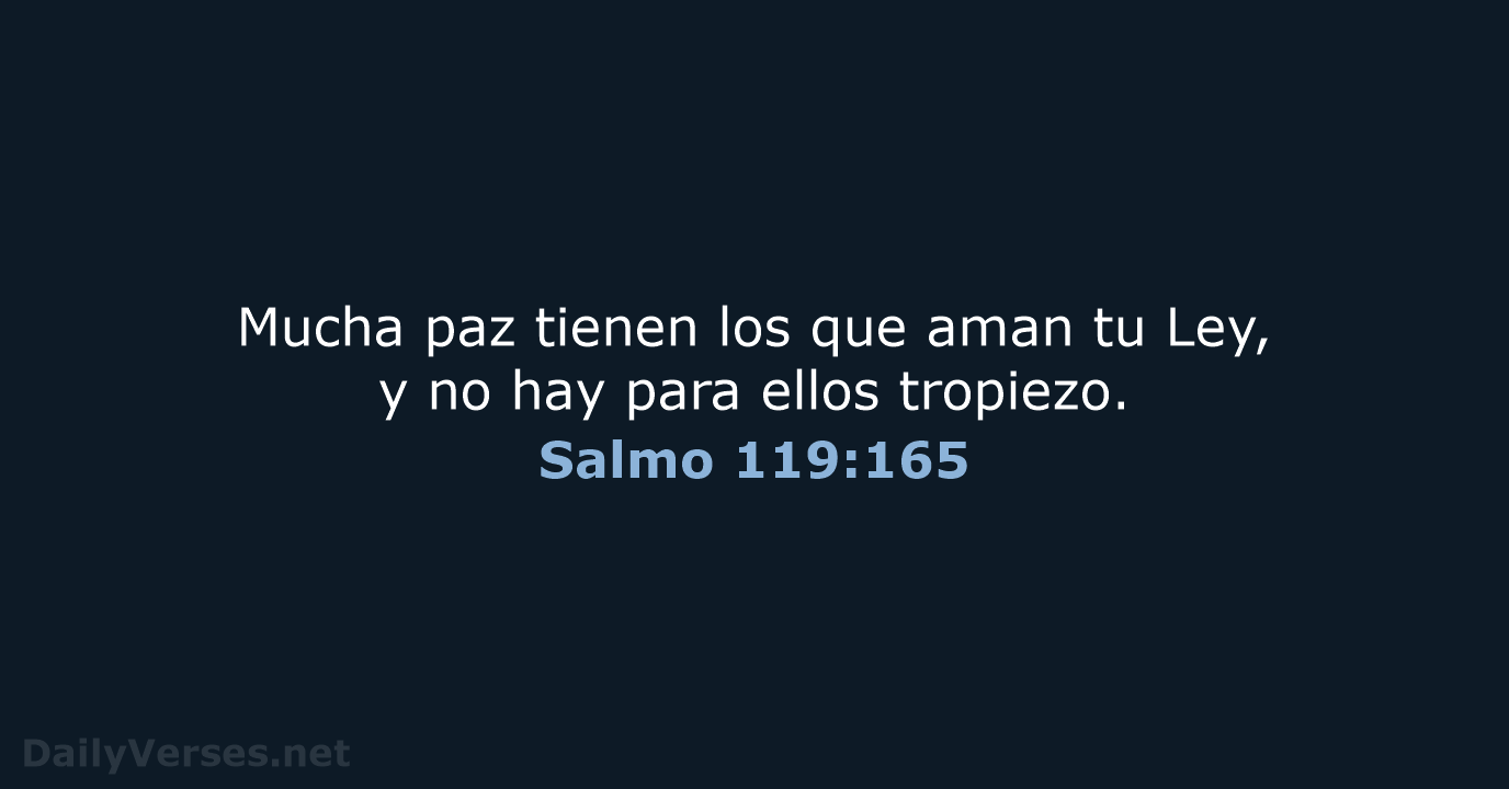 Salmo 119 165 Vers culo De La Biblia RVR95 DailyVerses