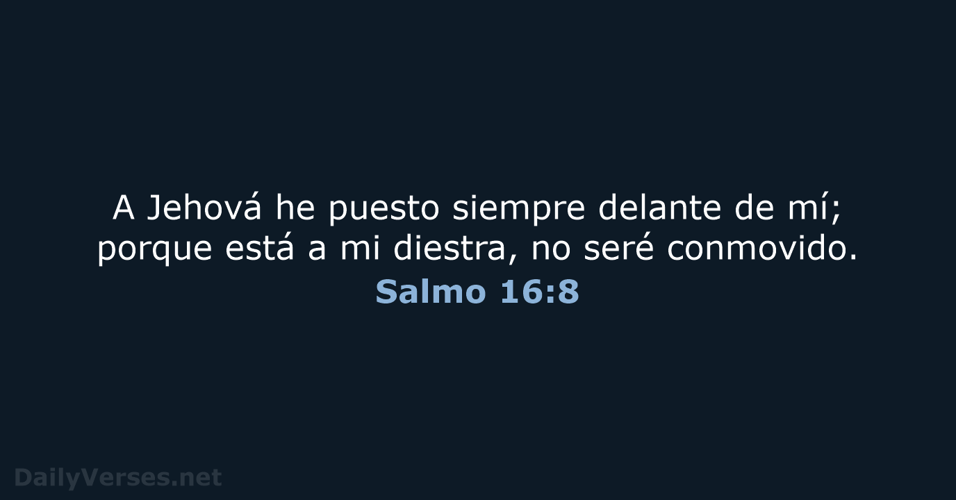 Salmo 16:8 - RVR95