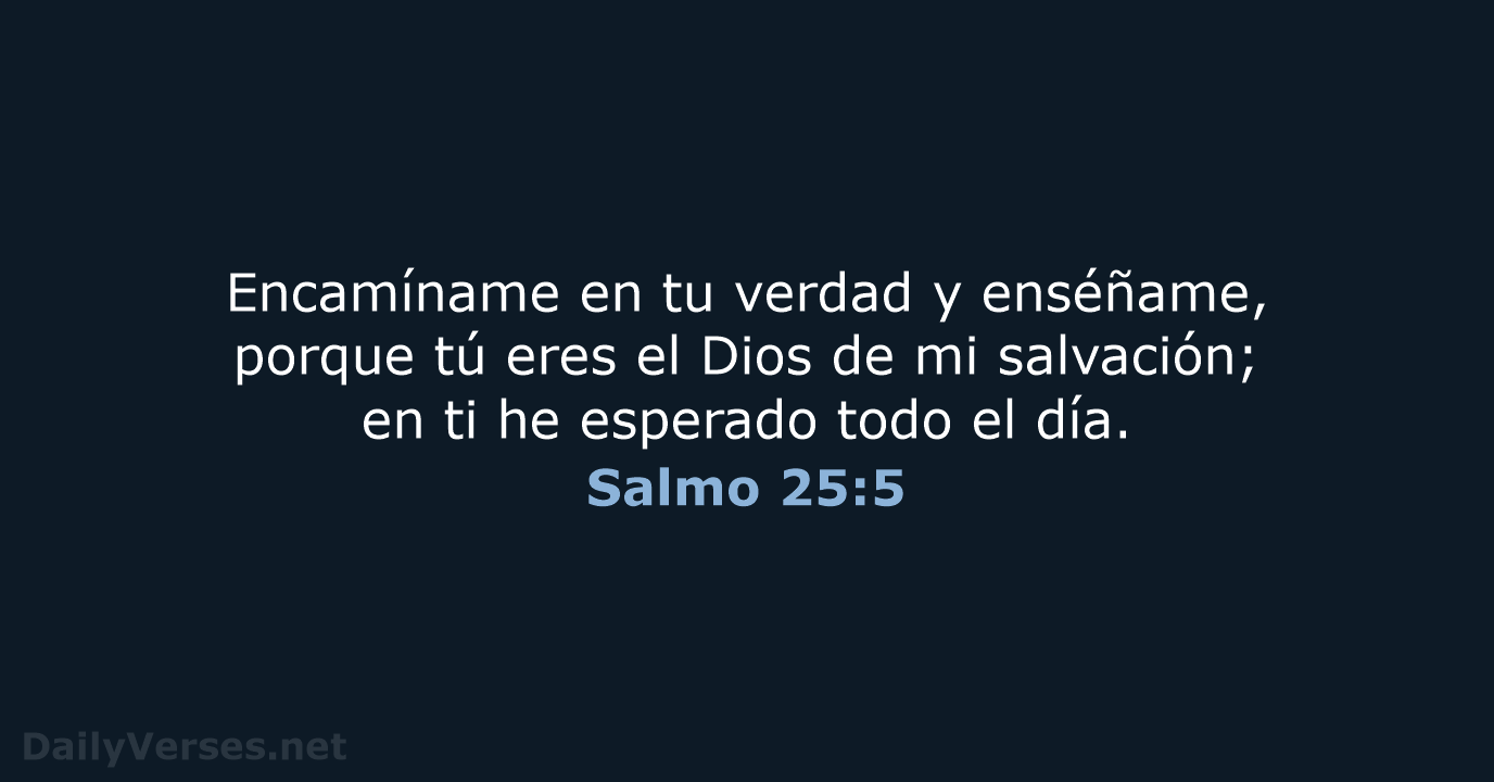 Salmo 25:5 - RVR95
