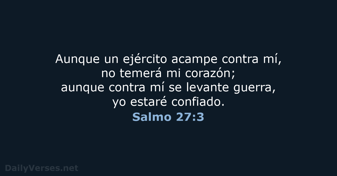Salmo 27:3 - RVR95