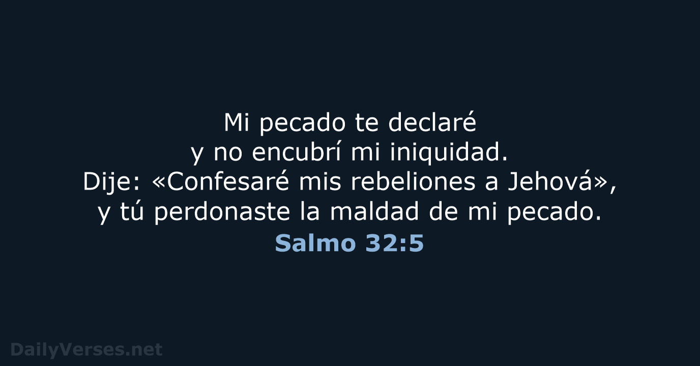 Salmo 32:5 - RVR95