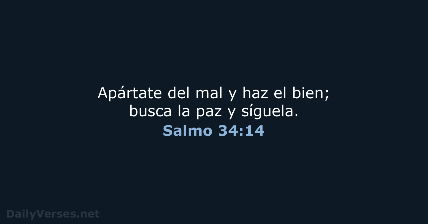Salmo 34:14 - RVR95