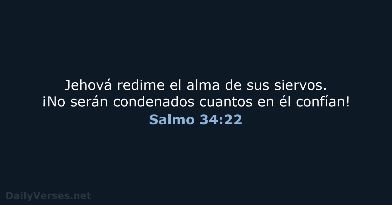 Salmo 34:22 - RVR95