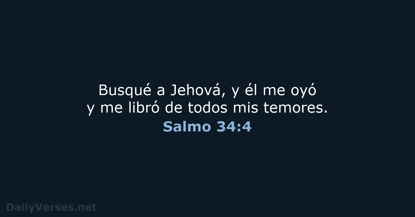 Salmo 34:4 - RVR95