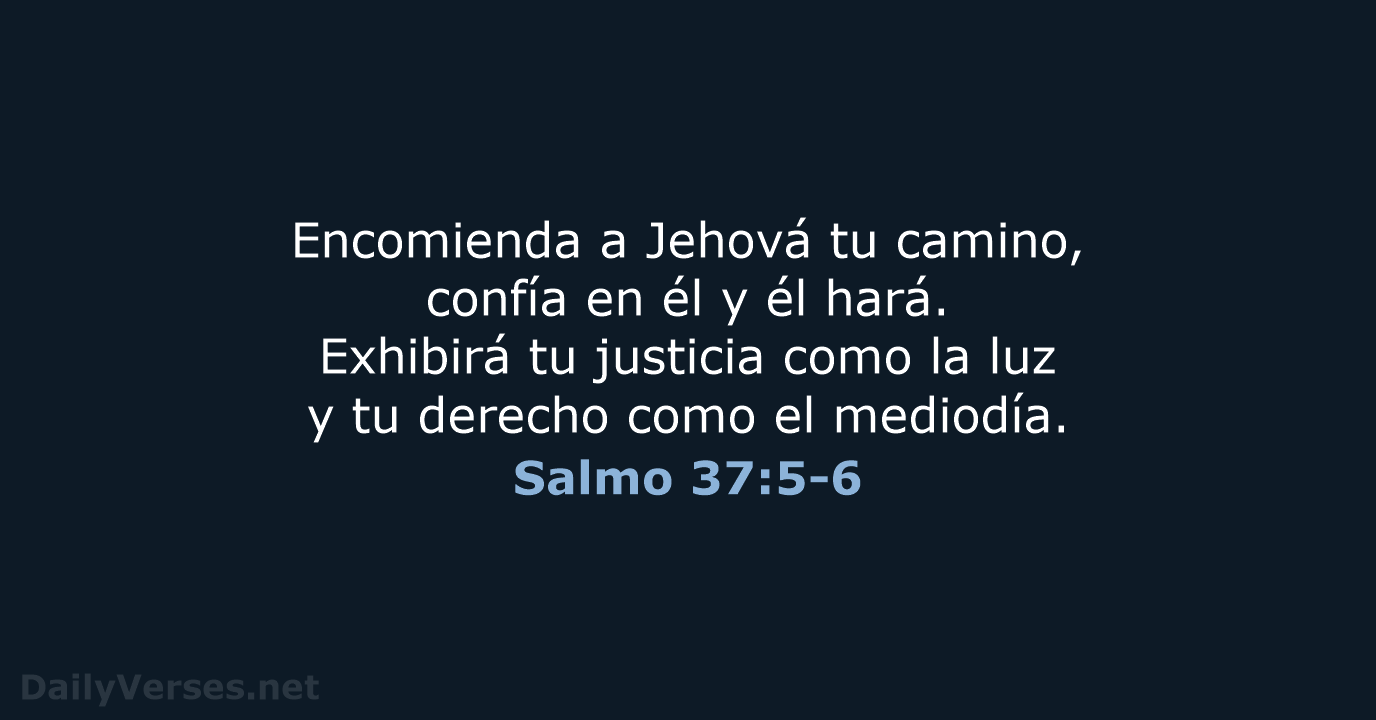 Salmo 37:5-6 - Versículo da Bíblia 