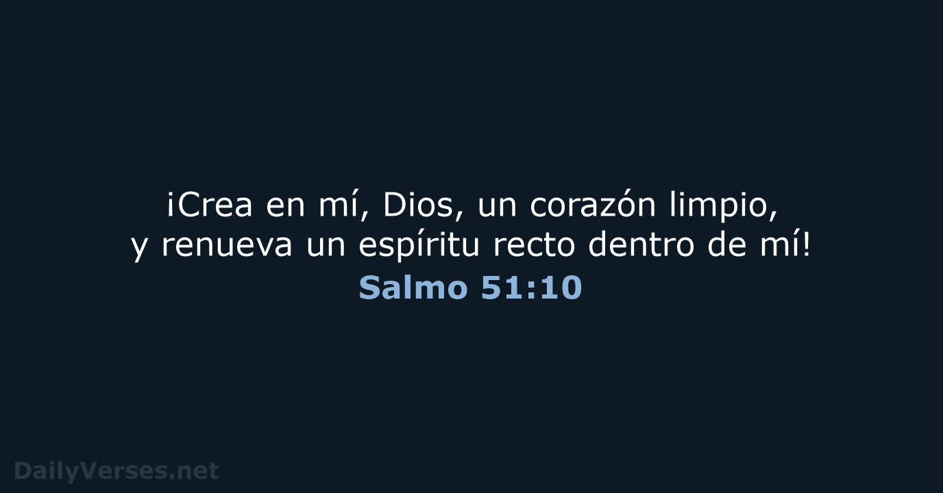 Salmo 51:10 - RVR95
