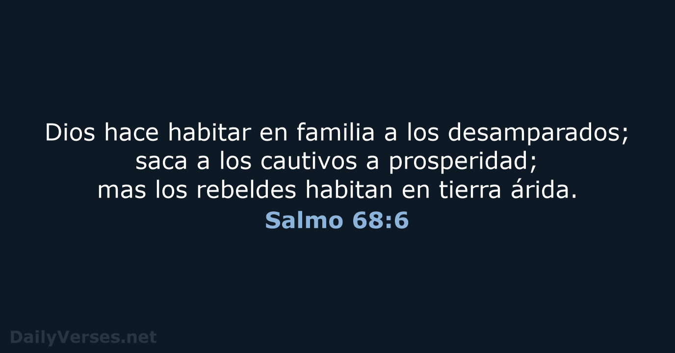 Salmo 68:6 - RVR95