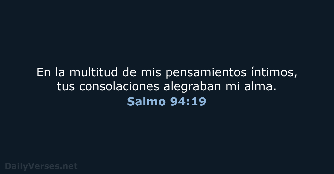 Salmo 94:19 - RVR95