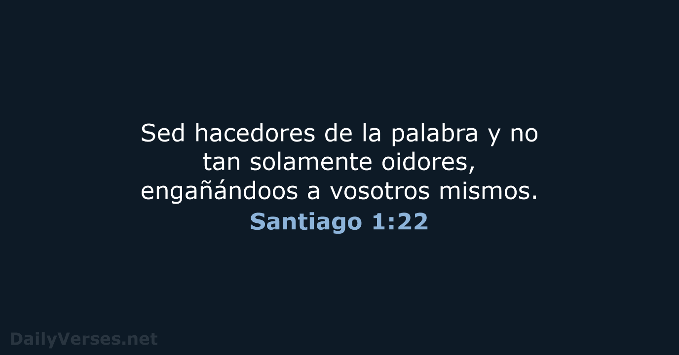 Santiago 1:22 - RVR95