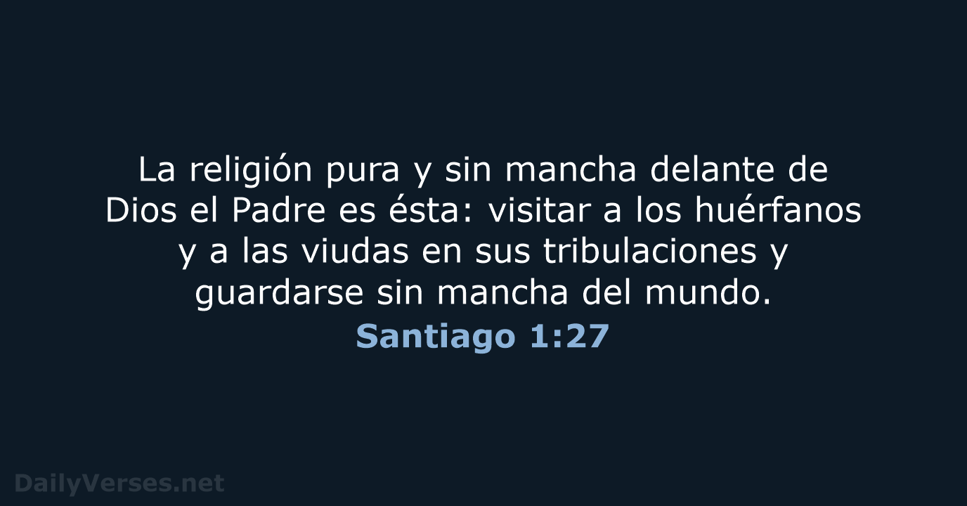Santiago 1:27 - RVR95