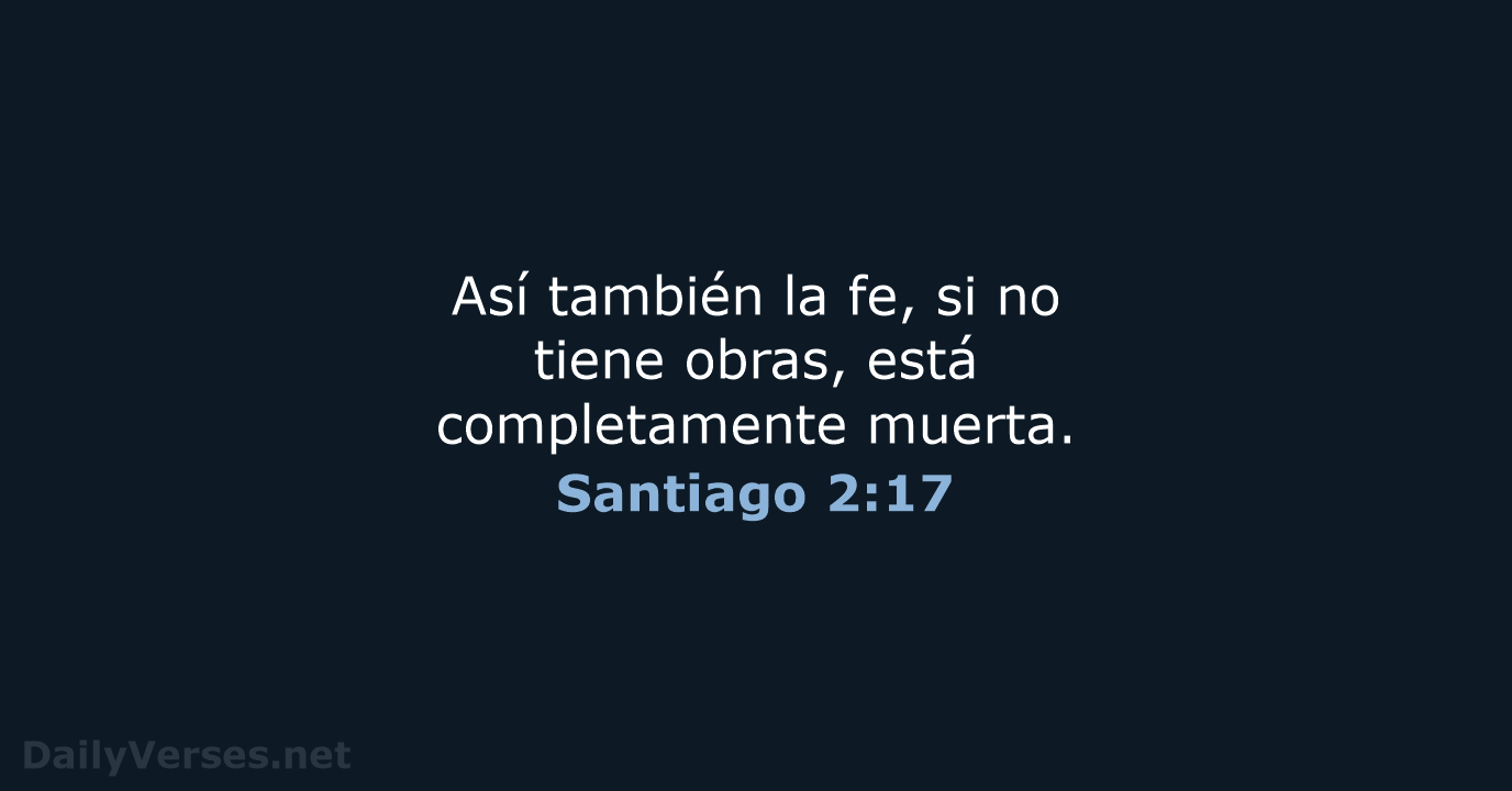 Santiago 2:17 - RVR95