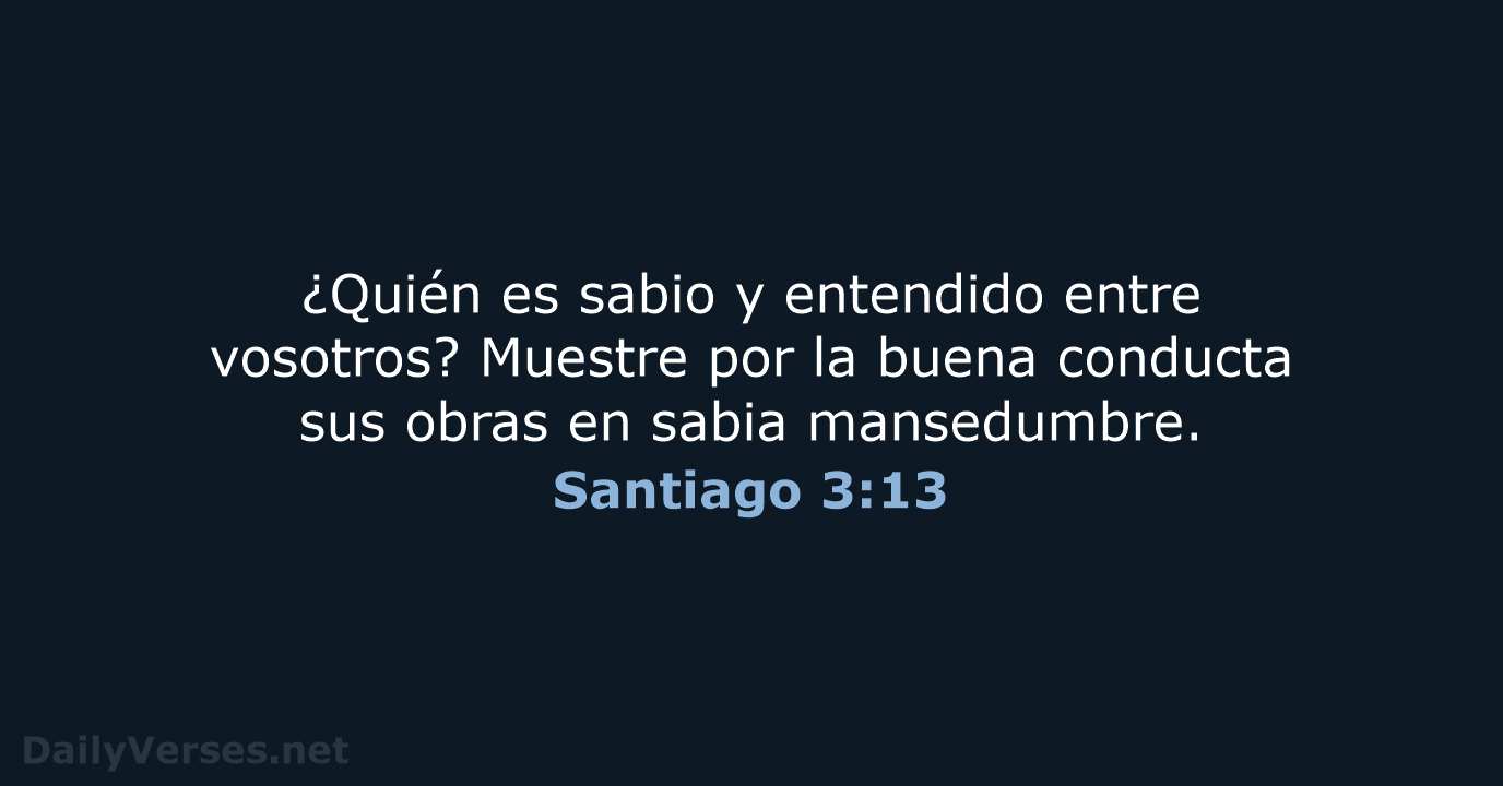 Santiago 3:13 - RVR95