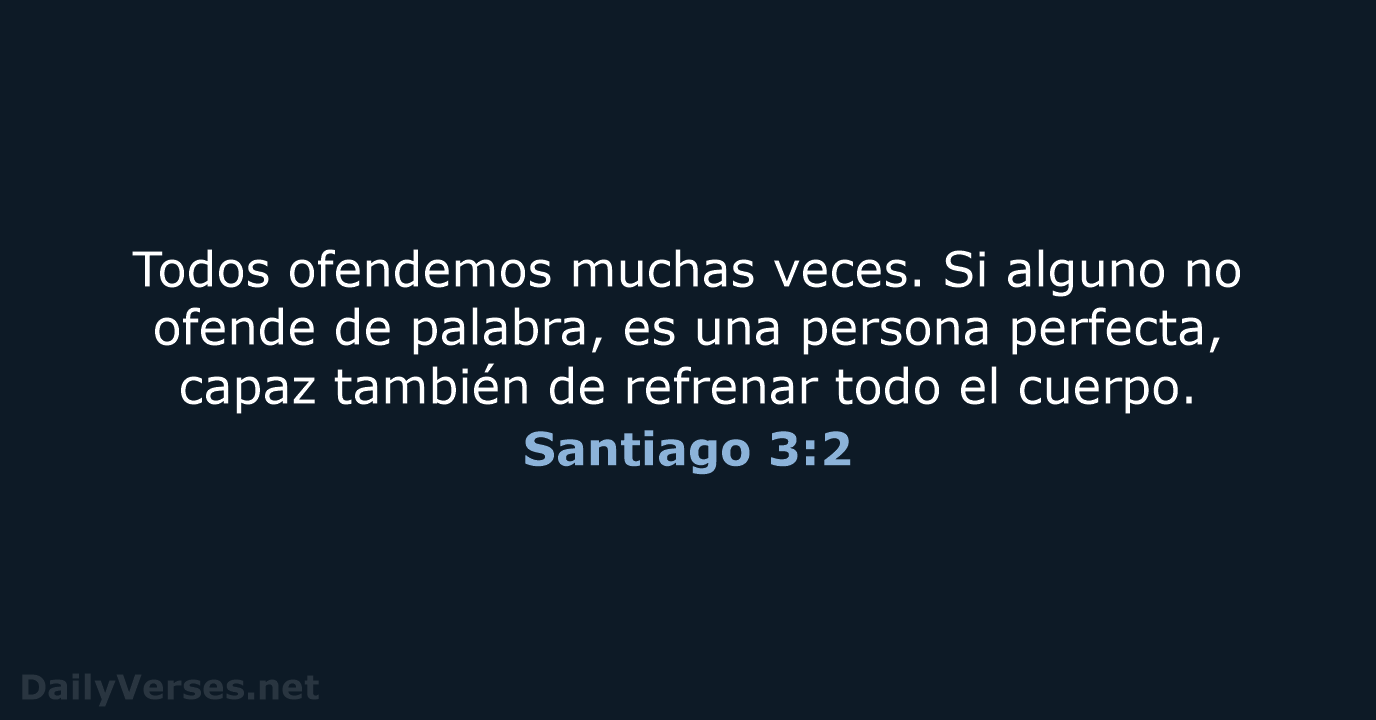 Santiago 3:2 - RVR95