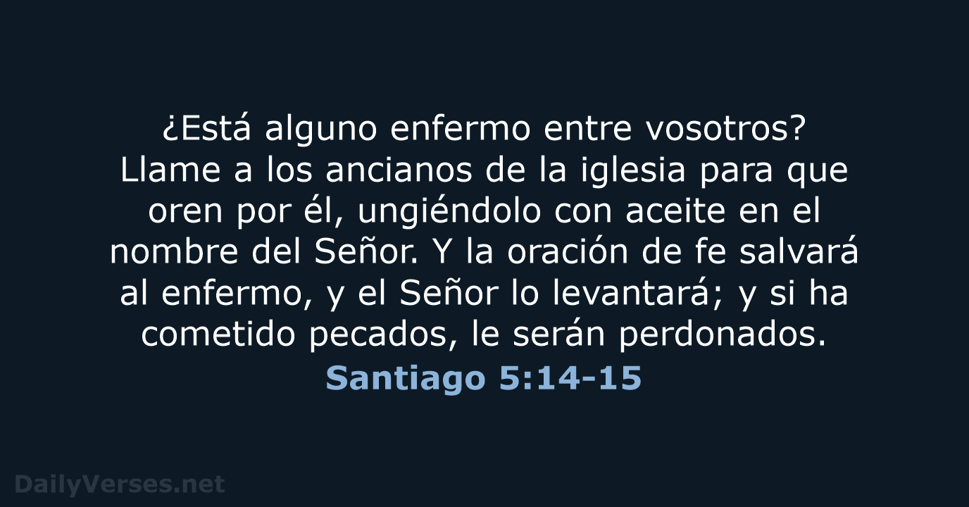 Santiago 5:14-15 - RVR95