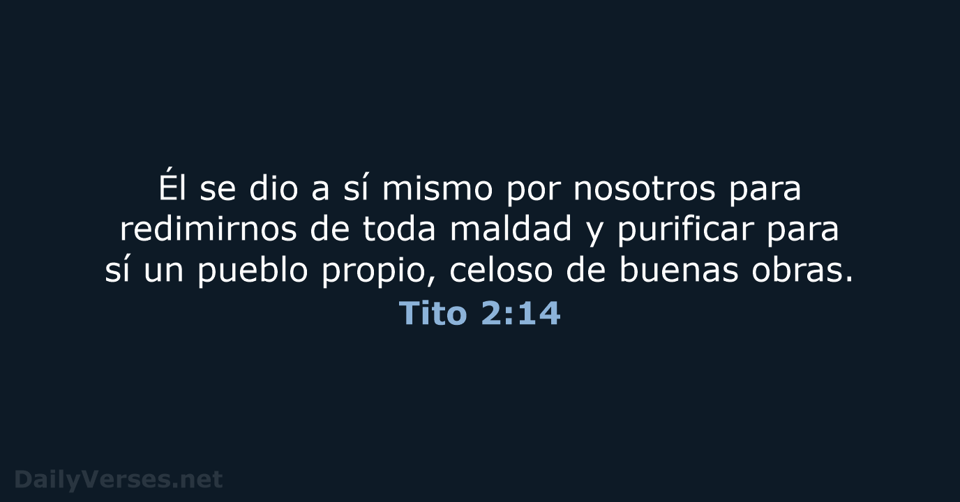 Tito 2:14 - RVR95