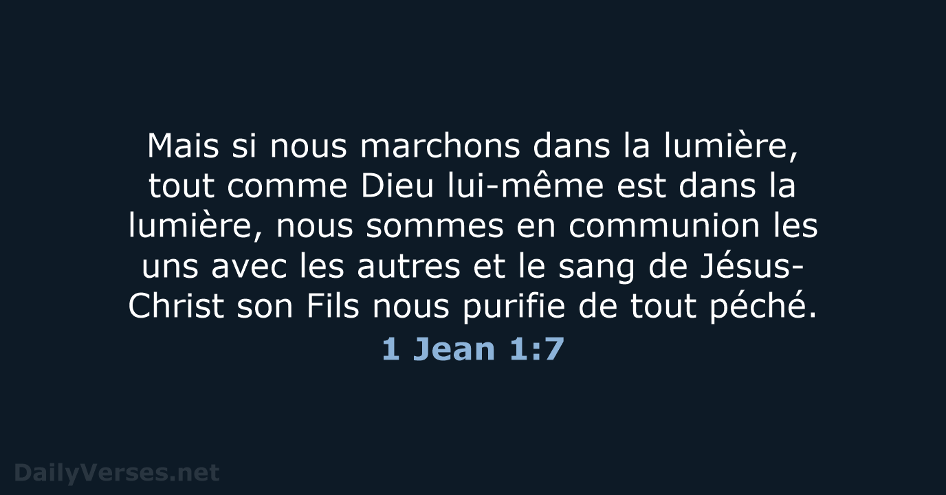 1 Jean 1:7 - SG21